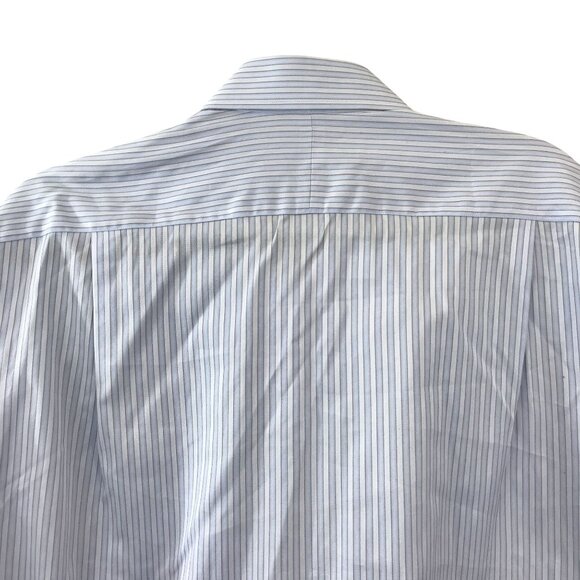 Tommy Bahama Mens Blue Striped 100% Cotton Button-Up Shirt Size 15 32-33 - Picture 11 of 11